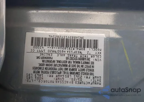 2025 Nissan Sentra Sr from USA, damaged, VIN 3N1AB8DV1SY282146